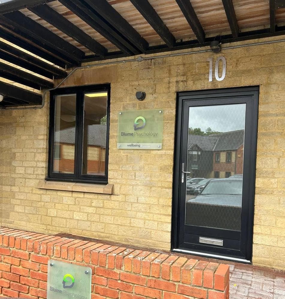 The Blume Psychology clinic entrance in Milton Keynes